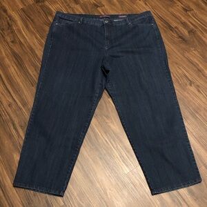 26W Average Gloria Vanderbilt Amanda Dark Blue Straight Leg Jeans